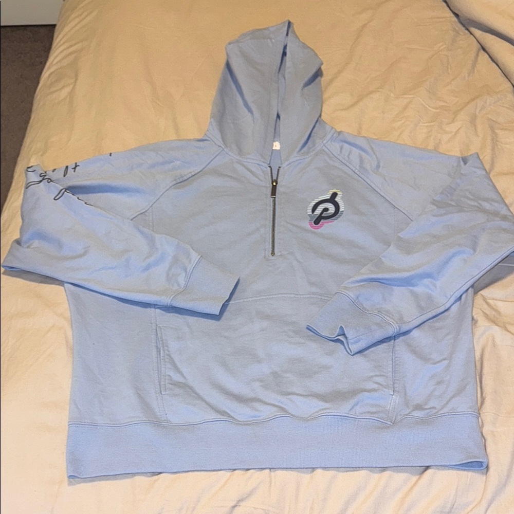 Peloton Hoodie with Logo - size L - EUC